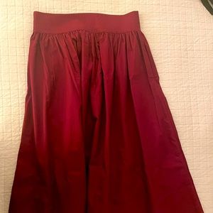 Burgundy Co skirt, size large, like new condition